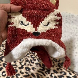 Justice Black Star Puffer Hat